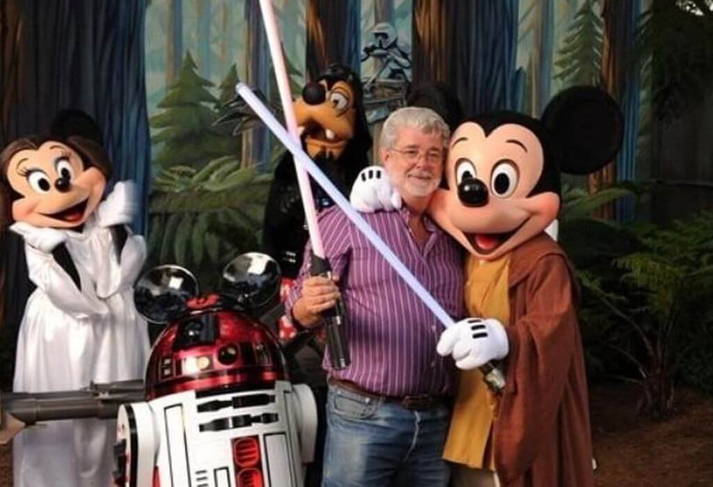 George Lucas e personagens Disney