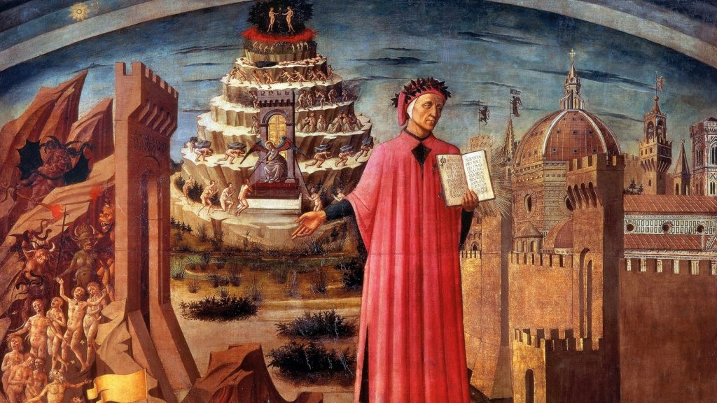 Mapeando o inferno de Dante, um círculo do inferno de cada vez