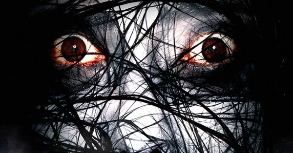Gráfico assustador de rosto de vampiro · Creative Fabrica