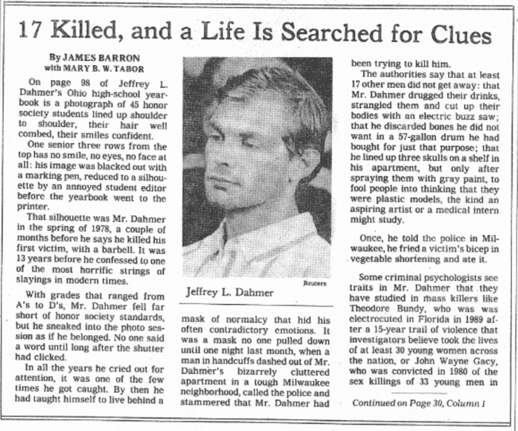 Jeffrey Dahmer